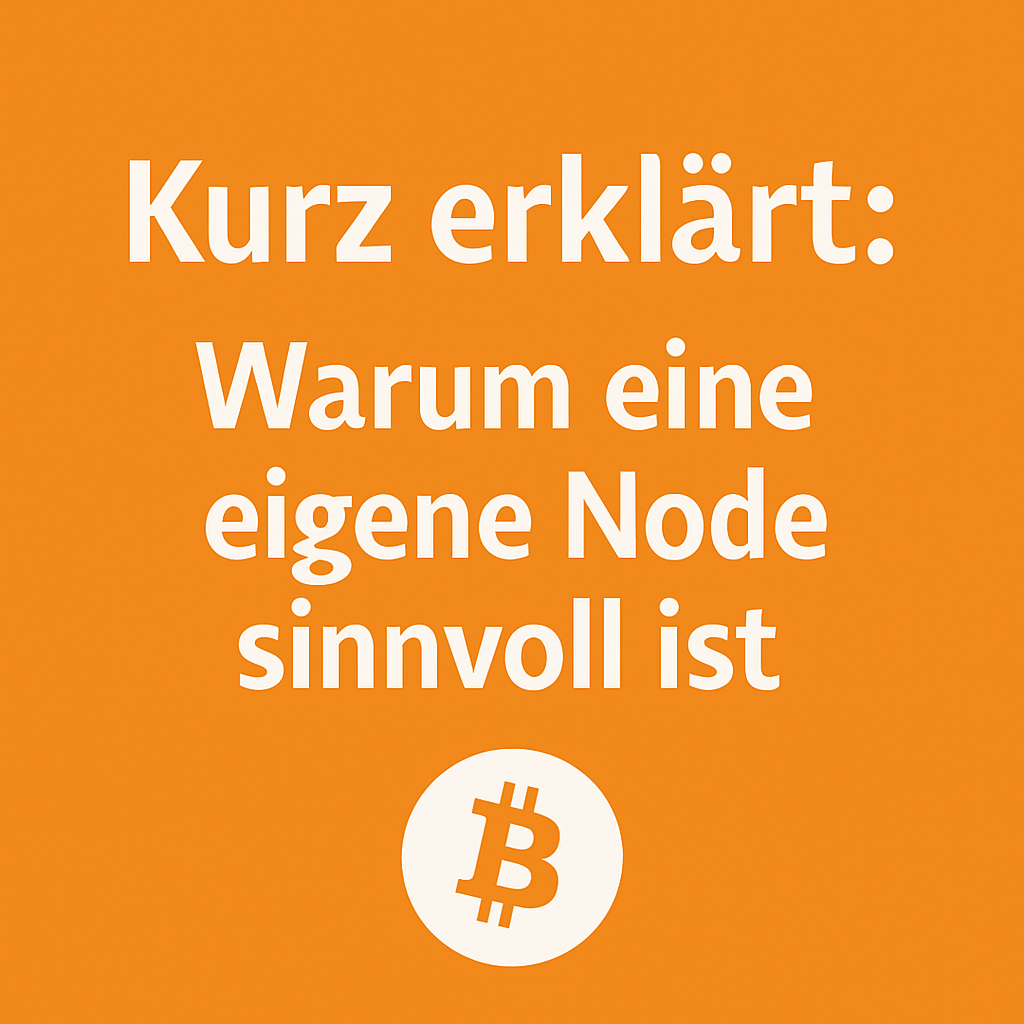 Kurz erklärt: Warum eine eigene Node sinnvoll ist